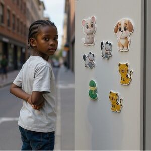 Cute Animal Magnets Set (5) Pcs